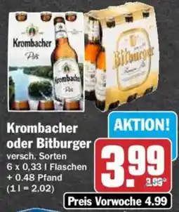 HIT Krombacher oder Bitburger Angebot