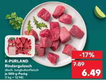 Kaufland K-PURLAND Rindergulasch Angebot