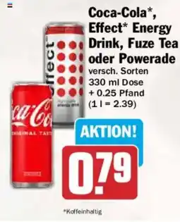 HIT Coca-Cola* Energy Drink, Fuze Tea oder Powerade Angebot