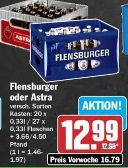 HIT Flensburger oder Astra Angebot