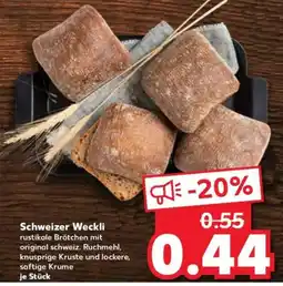 Kaufland Schweizer Weckli Angebot