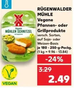 Kaufland RÜGENWALDER MÜHLE Vegane MÜHLEN SCHNITZEL Angebot