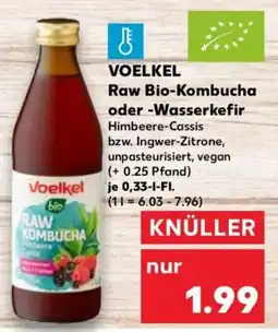Kaufland VOELKEL Raw Bio-Kombucha Himbeere-Cassis Angebot