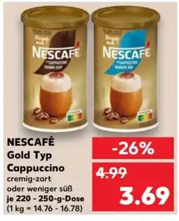 Kaufland NESCAFÉ Gold Typ Cappuccino Angebot