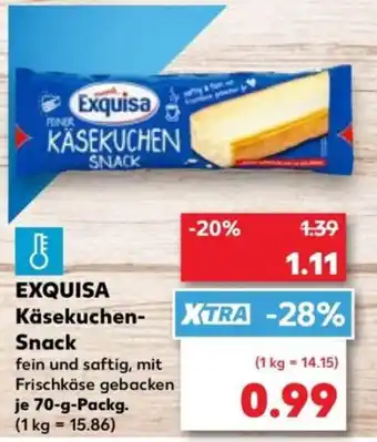 Kaufland EXQUISA Käsekuchen-Snack Angebot