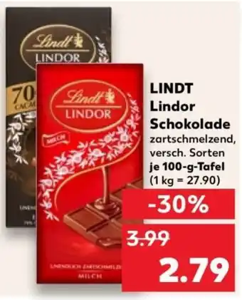 Kaufland Lindt Lindor Schokolade Angebot