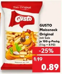 Kaufland GUSTO Maissnack Original Angebot