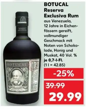 Kaufland BOTUCAL Reserva Exclusiva Rum Angebot