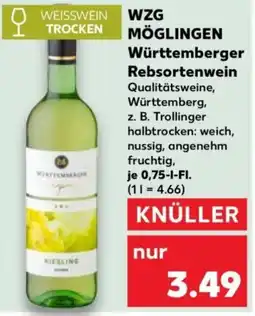 Kaufland WZG MÖGLINGEN Württemberger Riesling Angebot