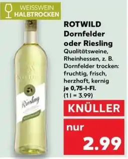 Kaufland ROTWILD Riesling Angebot