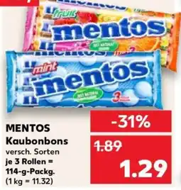 Kaufland MENTOS Kaubonbons Angebot