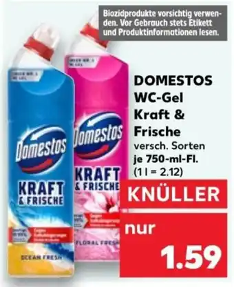 Kaufland Domestos WC-Gel Kraft & Frische Angebot
