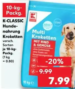 Kaufland K-CLASSIC Hunde-nahrung Multi Kroketten Angebot