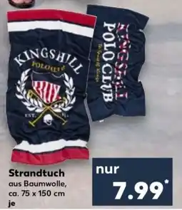 Kaufland KINGSHILL Strandtuch Angebot