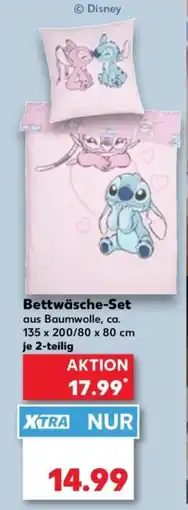 Kaufland Bettwäsche-Set aus Baumwolle Stitch Angebot