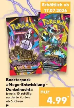 Kaufland Pokémon Boosterpack »Mega-Entwicklung - Dunkelnacht« Angebot