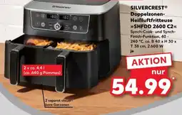 Kaufland SILVERCREST® Doppelzonen-Heißluftfritteuse Angebot