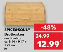 Kaufland SPICE&SOUL® Brotkasten aus Bambus Angebot