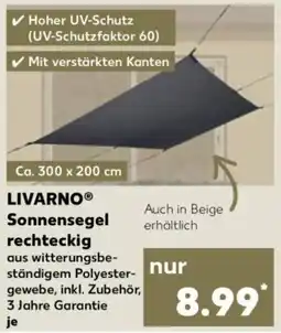 Kaufland LIVARNO® Sonnensegel rechteckig Angebot
