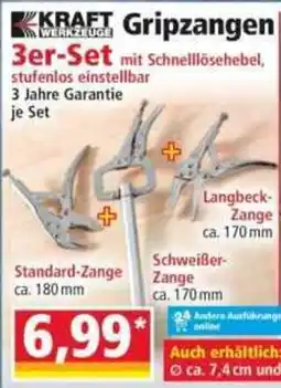 Norma KRAFT Gripzangen 3er-Set Angebot