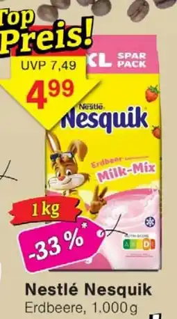 Wiglo Wunderland Nestlé Nesquik Erdbeere Angebot