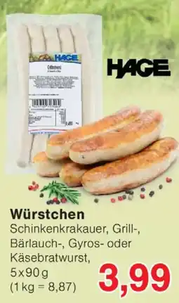 Wiglo Wunderland Würstchen HAGE Angebot