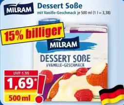 Norma MILRAM Dessert Soße mit Vanille-Geschmack Angebot
