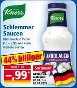 Norma Knorr Schlemmer Sauzen Knoblauch Angebot