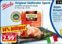 Norma Recla Original Südtiroler Speck Angebot