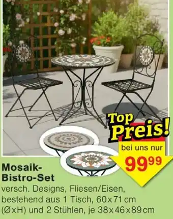 Wiglo Wunderland Mosaik-Bistro-Set Angebot