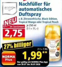 Norma Nachfüller für automatisches Duftspray Angebot