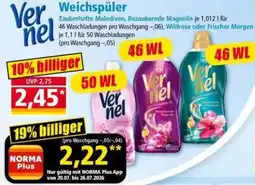 Norma Vernel Weichspüler Angebot