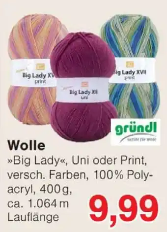 Wiglo Wunderland Big Lady Wolle Angebot