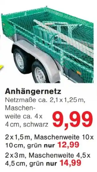 Wiglo Wunderland Anhängernetz Angebot