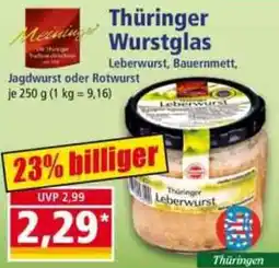 Norma Thüringer Wurstglas Leberwurst Angebot