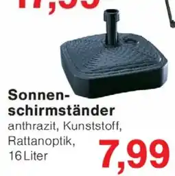 Wiglo Wunderland Sonnen-schirmständer anthrazit Angebot