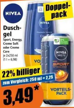 Norma NIVEA Duschgel Angebot