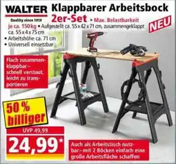 Norma WALTER Klappbarer Arbeitsbock Angebot