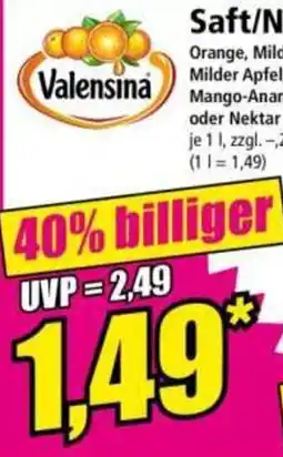 Norma Valensina Saft/Nektar Angebot