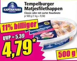 Norma KAPITAN NAVI Tempelburger Matjesfilethappen Classic Angebot