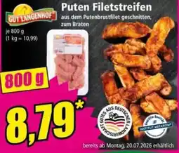 Norma GUT LANGENHOF Puten Filetstreifen Angebot