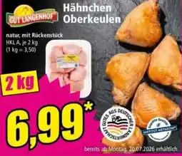 Norma GUT LANGENHOF Hähnchen Oberkeulen Angebot