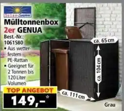 Norma Mülltonnenbox 2er GENUA Angebot