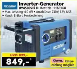 Norma HYUNDAI Inverter-Generator HY4500SEi D Angebot