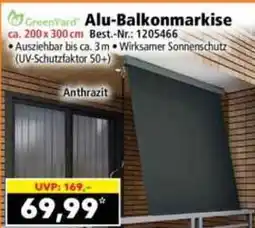 Norma GreenYard Alu-Balkonmarkise Angebot