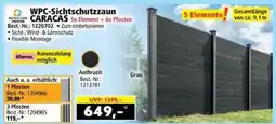 Norma WPC-Sichtschutzzaun CARACAS Angebot