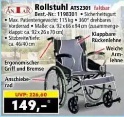Norma Rollstuhl ATS2301 faltbar Angebot