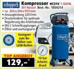Norma scheppach Kompressor HC51V Angebot