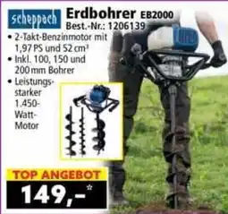 Norma Scheppach Erdbohrer EB2000 Angebot