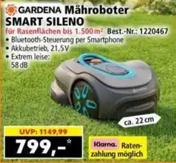 Norma GARDENA Mähroboter SMART SILENO Angebot
